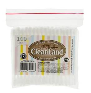 Ватные палочки Cleanland 100шт