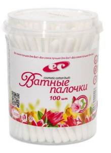 Ватные палочки EC 100шт